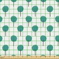thumbnail image 2 of Ambesonne Nature Fabric by the Yard Upholstery, Trees Pattern on Plain Back, 10 Yards, Cadet Blue and White, 2 of 5