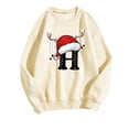 thumbnail image 1 of WEAIXIMIUNG Sweat-Shirt pour Femmes Tendance Imprimé de Noël Décontracté à Manches Longues Pull Col Rond Sweat à Capuche 1, 1 of 4