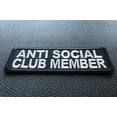 thumbnail image 2 of Anti Social Club Member Funny Iron on Patch, 2 of 5