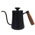 thumbnail image 2 of 600ML Stainless Steel Coffee Pot with Temperature Meter Wood Handle Long Spout Rustproof and High Temperature Resisting, 2 of 7