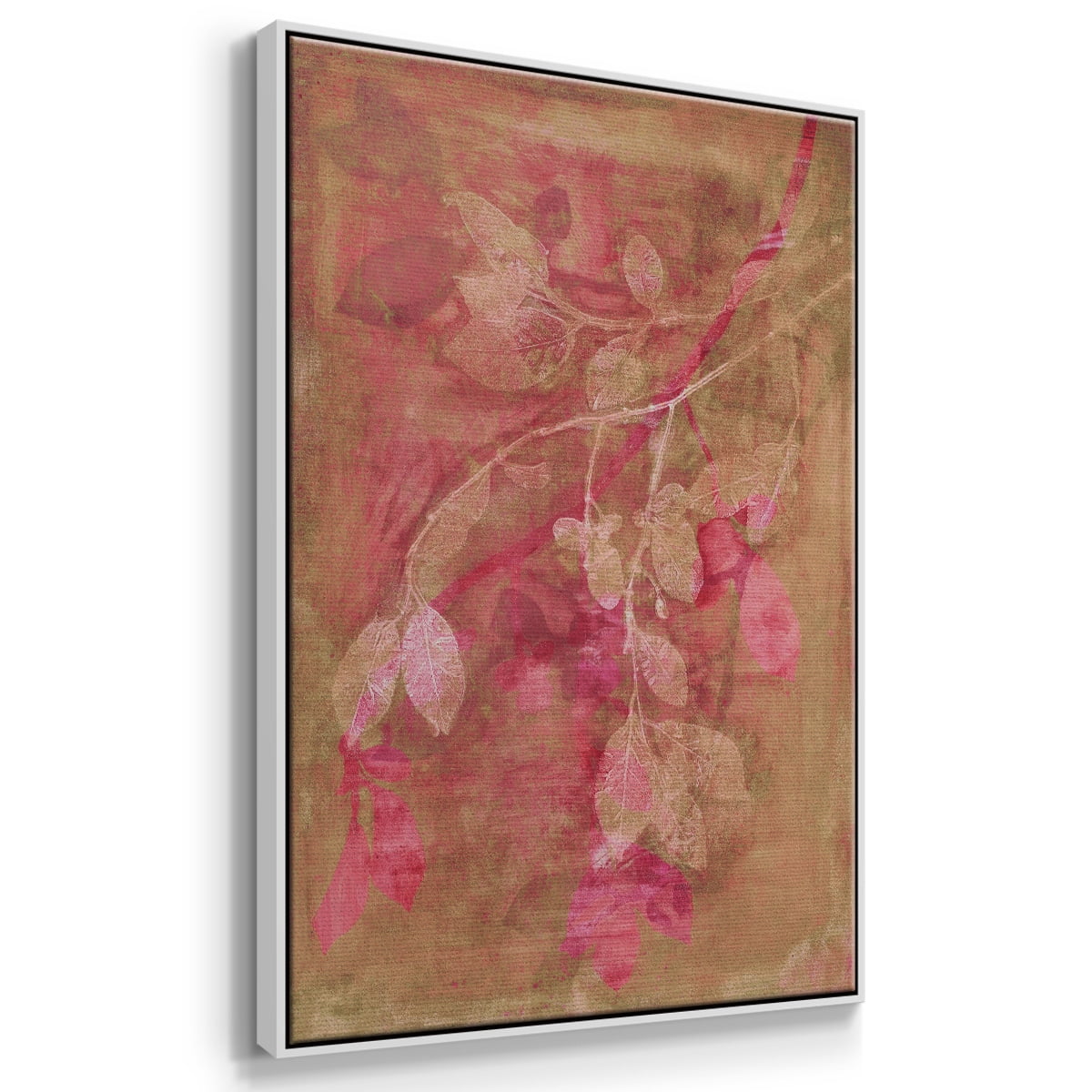 Branching Out IV Framed Premium Gallery Wrapped Canvas - Ready to Hang - 17 x 25 - White Floating Frame