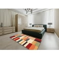 thumbnail image 4 of Ahgly Company Indoor Rectangle Contemporary Red Southwestern Area Rugs, 2' x 3', 4 of 6