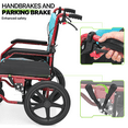 Magshion *FDA APPROVED* Lightweight Transport Wheelchair 250lbs Weight