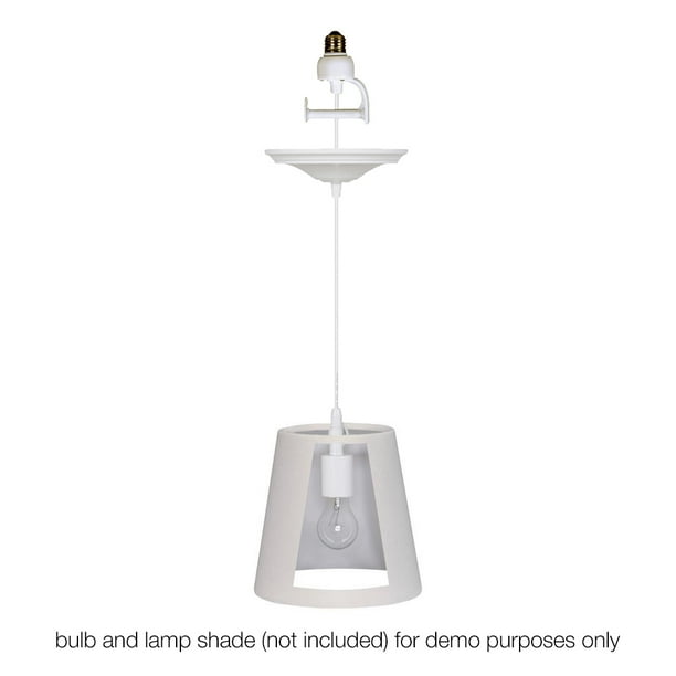 Instant Pendant Recessed Light Converter White Lamp Shade Adapter Only Com White Lamp Shade Adapter Only, How To Convert A Pendant Shade Lamp