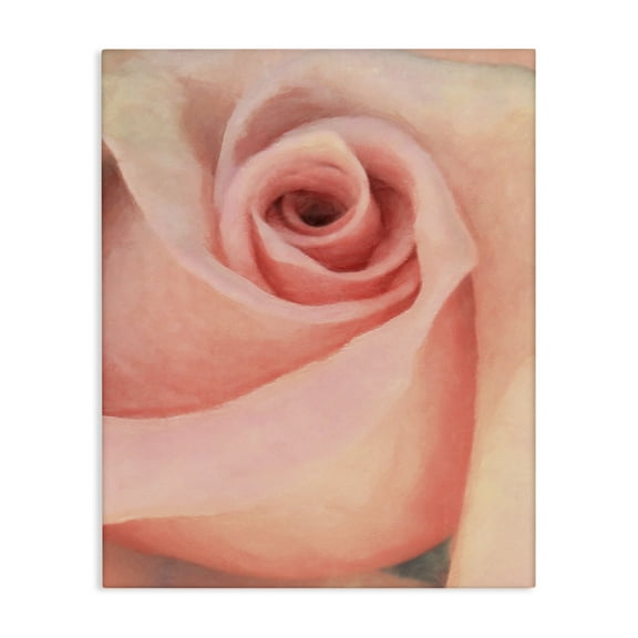 Stupell Industries Spiral Rose Anther Botanical & Floral Painting Gallery Wrapped Canvas Art Print Wall Art, 16 x 20