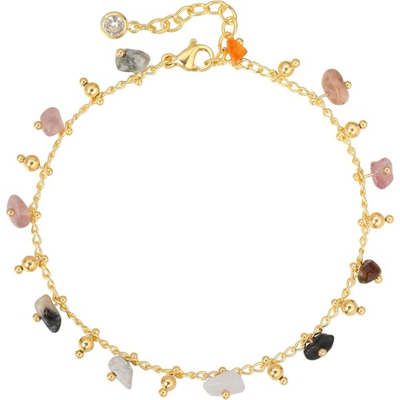 Gold Chain Bracelet For Women 14K Gold Plated Dainty Bracelets With Adjustable Chain Cute Bracelet Gold Trendy Jewelry[J3417]