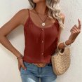 thumbnail image 7 of JULMCOMO Tank Tops for Women Scoop Neck Adjustable Spaghetti Strap Casual Loose Fit Camisole Tops Sleeveless Summer Button Down Shirts Red M, 7 of 7