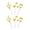 Gold, variant on Paper Cake Toppers Decorative Music Note Cupcake Insert Accessories For Concerts Birthdays Festives Occasion