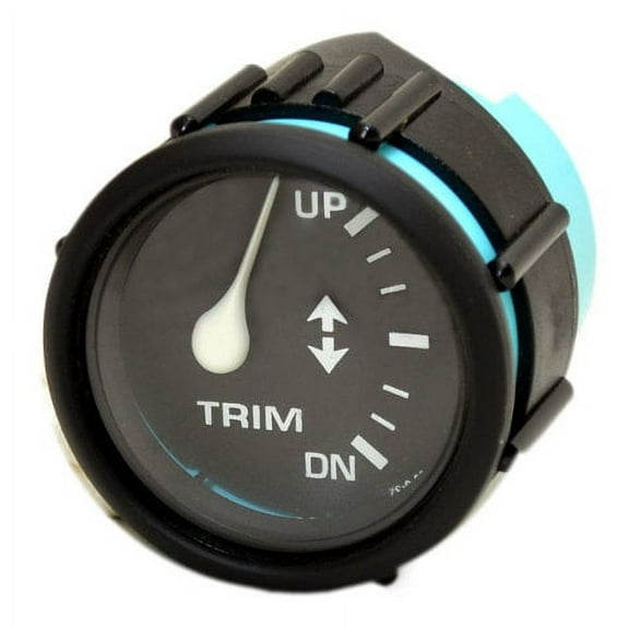 Faria Boat Trim Gauge GP7712A | Mercury / Yamaha Euro Black 2 Inch