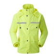 thumbnail image 1 of CEHVOM Imperméable Coupe-Vent à Manches Longues Décontracté pour Femmes et Hommes, Imperméable Réfléchissant, Manteau de Pluie, 1 of 5
