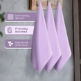 thumbnail image 6 of HEIRLOOM COMFORT Lavender Kitchen Towels Set of 3, 100% Cotton, Diamond Design Weave Towel, Durable & Super Absorbent Dishcloths Pack, Quick Dry Towels for Daily Kitchen Use, Wiping & Drying Dishes, 6 of 7
