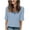 Blue Tops for Women _k, variant on Women's Summer Clothes Spring Elegant Shirts Y2K Tops Dressy Casual Long Sleeve Tunic Tops for Lady Loose Fit Flowy Vintage Fashion 2024 V Neck Blouse Striped Blue T Shirts S