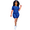 Blue, variant on Akmipoem Women 2 Piece Activewear Outfits Summer Yoga Textured Crop Biker Short Set Workout Tracksuit