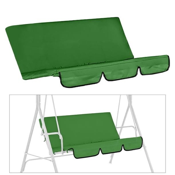 Cojín columpio para Patio al aire libre, fundas de asiento columpio, cojín columpio impermeable para patio, parque, porche, asiento, banco de muebles , Verde