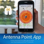 Antennas Direct ClearStream 4MAX Indoor Outdoor TV Antenna, Multi-Directional, 70 Mile Range, Mast