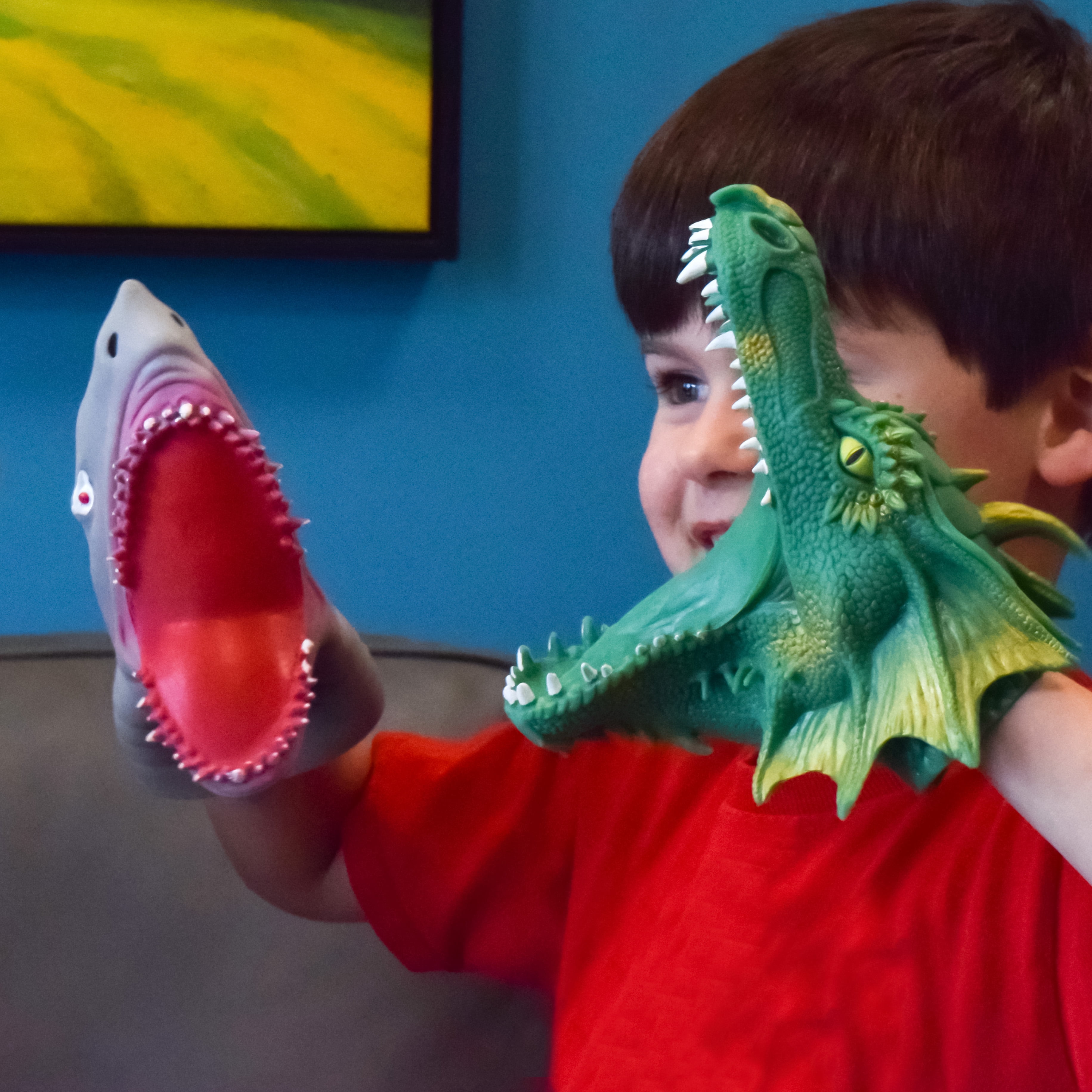 Toymendous Hand Puppet, Rubber Material, Colors & Styles May Vary, Receive 1 Toy – Children Ages 3+