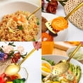 thumbnail image 6 of 6pcs/ 12pcs Stainless Steel Cookware Set, Durable Kitchen Utensils with Golden Plating, Including Soup Spoon, Shovel, Whisk, Tongs And Colander, Cooking Utensils Set, Kitchen Utensils father gift, 6 of 11