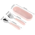 thumbnail image 2 of Baby Fork Spoon Cutlery Set Toddler Food Feeding Tableware Lunch Tool, 2 of 7