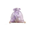 thumbnail image 1 of Bolsa de joyería de brocado con cordón bordado estilo chino color púrpura, 1 of 1