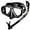 Bk/Titanium, variant on Snorkeling Scuba Dive Dry Snorkel Purge Mask w/Panoramic View Dive Gear