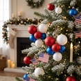 thumbnail image 2 of SHENGXINY Christmas Balls, 24 Pack Velvet Flocked Plastic Christmas Tree Ornaments for Tree Indoor Party Christmas Decorations, 2 of 7