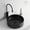 Matte Black, variant on Noble House 15.7" Round Ceramic Bathroom Vessel Sink, Above-Counter Art Basin, Easy-Clean Glaze, Matte Black