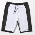 thumbnail image 5 of Ticikt Men's Compression Swim Jammers Elastic Waist Printed Athletic Swim Shorts for Training,Grey, 5 of 7