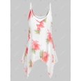 thumbnail image 2 of Top sin mangas de camisola y gasa floral Rosegal  Tankinis, 2 of 5