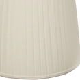 thumbnail image 5 of 18" White Paperback Linen Lampshade with Side Pleats, 5 of 5