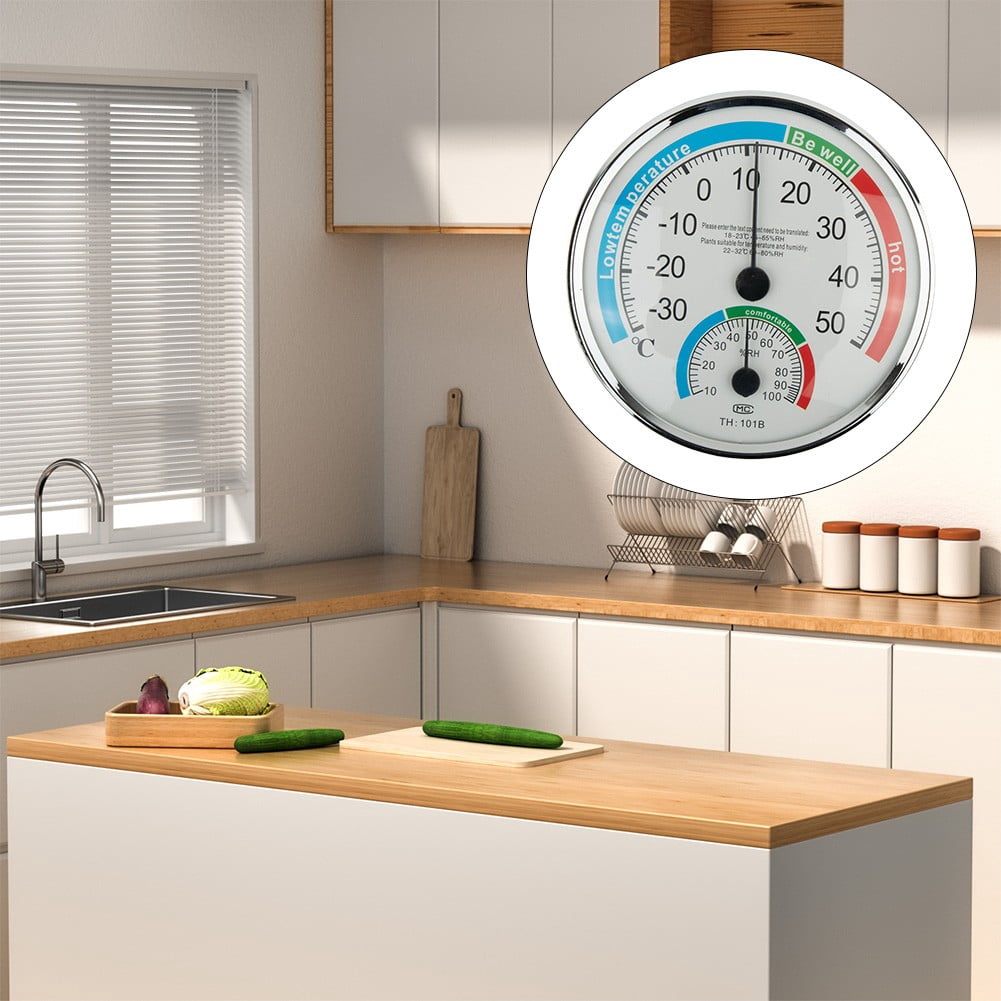 1/2/4/6pcs ThermometerHygrometer Thermo Analogue Humidity Stand White Wireless Indoor Room Climate Control Measurement Meter