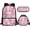 Axolotl Pink Cherry Blossom, variant on Jeiento Axolotl Backpack with Lunch Box for Girls 9-10/11-12 Elementary School Bag with Lunch Bag Pencil Case Primary School Bookbag 4th Grade/5th Grade Book Bag Cute Kids Backpacks, 3 Pcs, Pink