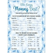 It's a Boy Who Knows Mommy Best Baby Shower Party Game - 20 Guests Cards - Distinctivs