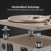 Crosley E100 Record Player with Speakers and Vibration Block Technology