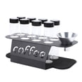 thumbnail image 1 of Bean 8 Tubos De Almacenamiento De Granos De Café Con Válvula De Escape Unidireccional, Embudo De Soporte, Viales De Vidrio Transparentes Para Granos De Café Para Hojas De Té Y, 1 of 7