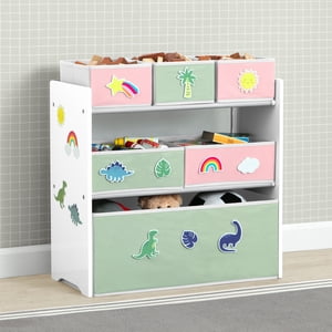 Delta Children 6-Bin Toy Organizer, Interchangeable Patches
