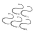 thumbnail image 4 of Metal Craft Chain, Rustproof Easy To Store 5pcs 3.28ft Each Metal Curb Chains DIY Handcraft With Straight Head Buckle For Bracelets Gold,Silver, 4 of 8
