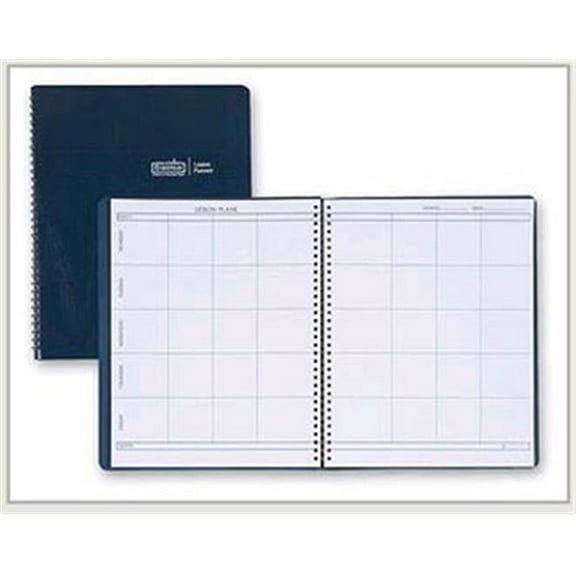 House of Doolittle HOD51007 Weekly Lesson Planner Blue Simulated Leather Cover
