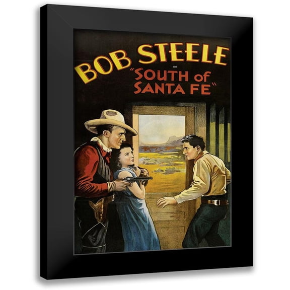 Unknown 11x14 Black Modern Framed Museum Art Print Titled - Vintage Westerns: South of Santa Fe