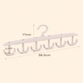 thumbnail image 4 of CHOK 1pc Gray Belt Organizer Hanger  With Rotatable Tie Rack & Multiple Functions For Hat  Underwear  Vest  Shirt Storage, 4 of 7