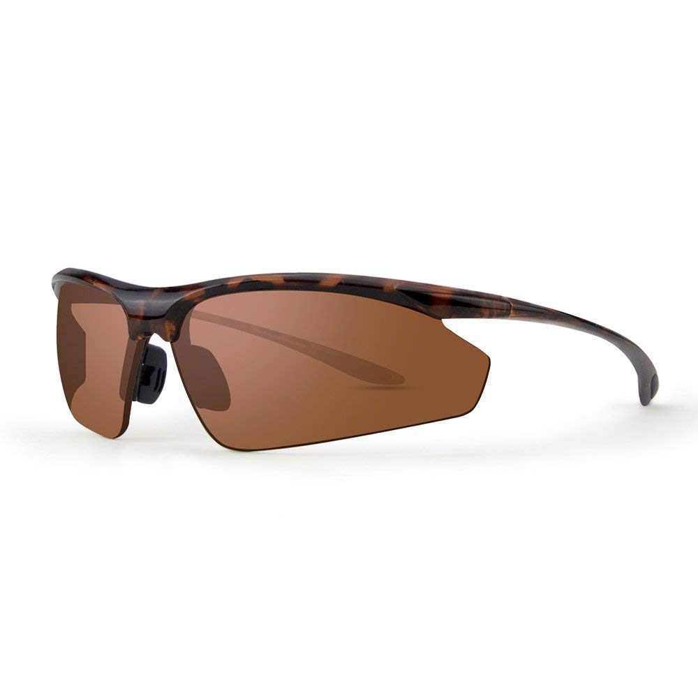 Epoch Eyewear 6 Ultra-Lightweight Sport Tortoise Frame Sunglasses - image 1 of 3