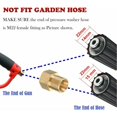 thumbnail image 2 of Pressure Washer Gun For High Pressure, Brass Connector With Ergonomic Handle, 5 Replaceable Nozzles, Secure Trigger Lock, Versatile Use For Cars Driveways, 8.8 Inch, 5000 PSI, 2 of 5