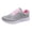 Gray, variant on Bowling Shoes for Women Breathable Mesh Orthopedic Lightweight Non Slip Athletic Walking Shoes Lace up Arch Support Comfortable Sneakers White Size 6