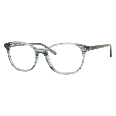 Adensco 231 Full Rim Oval Modified Aqua Crystal Eyeglasses