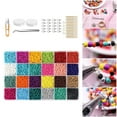 thumbnail image 6 of Glass Seed Beads, Assorted 24 Colors Small Beads for Art and Craft, Jewelry 16000pcs 2mm, 6 of 10