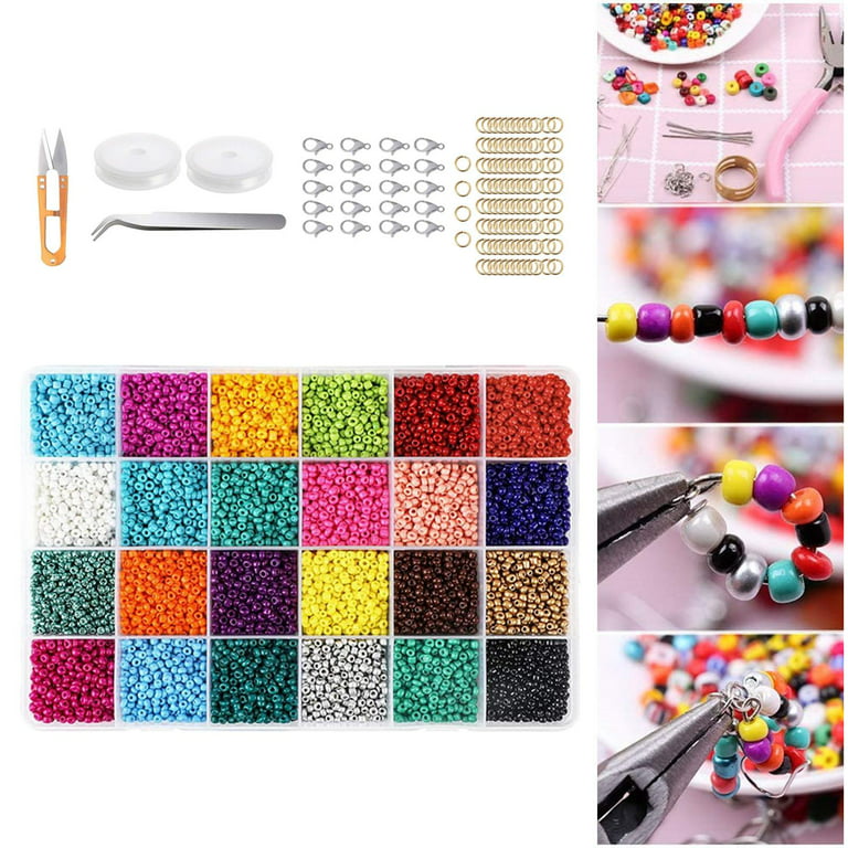  Souarts 3600Pcs Seed Beads for Jewelry Making Kit