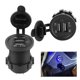 thumbnail image 5 of Cargador De Modificación Usb Dual Abs 3.1A Negro Para Coche, Motocicleta, Barco, Luz Azul matsuzay VI003005-00, 5 of 7