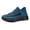 Blue, variant on GiLiling Unisex Walking Sneakers Lightweight Breathable Knit Shoes Non Slip Thick Rubber Sole Casual Athletic Running Workout Trainers