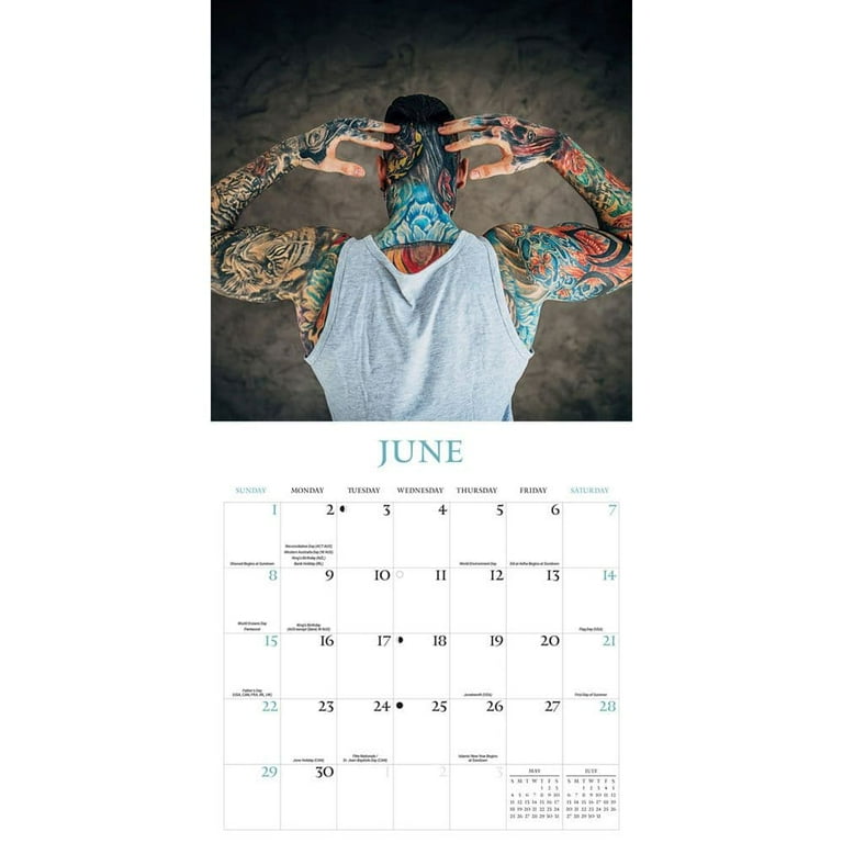 Carousel Calendars, Body Art Special Value 2025 Wall