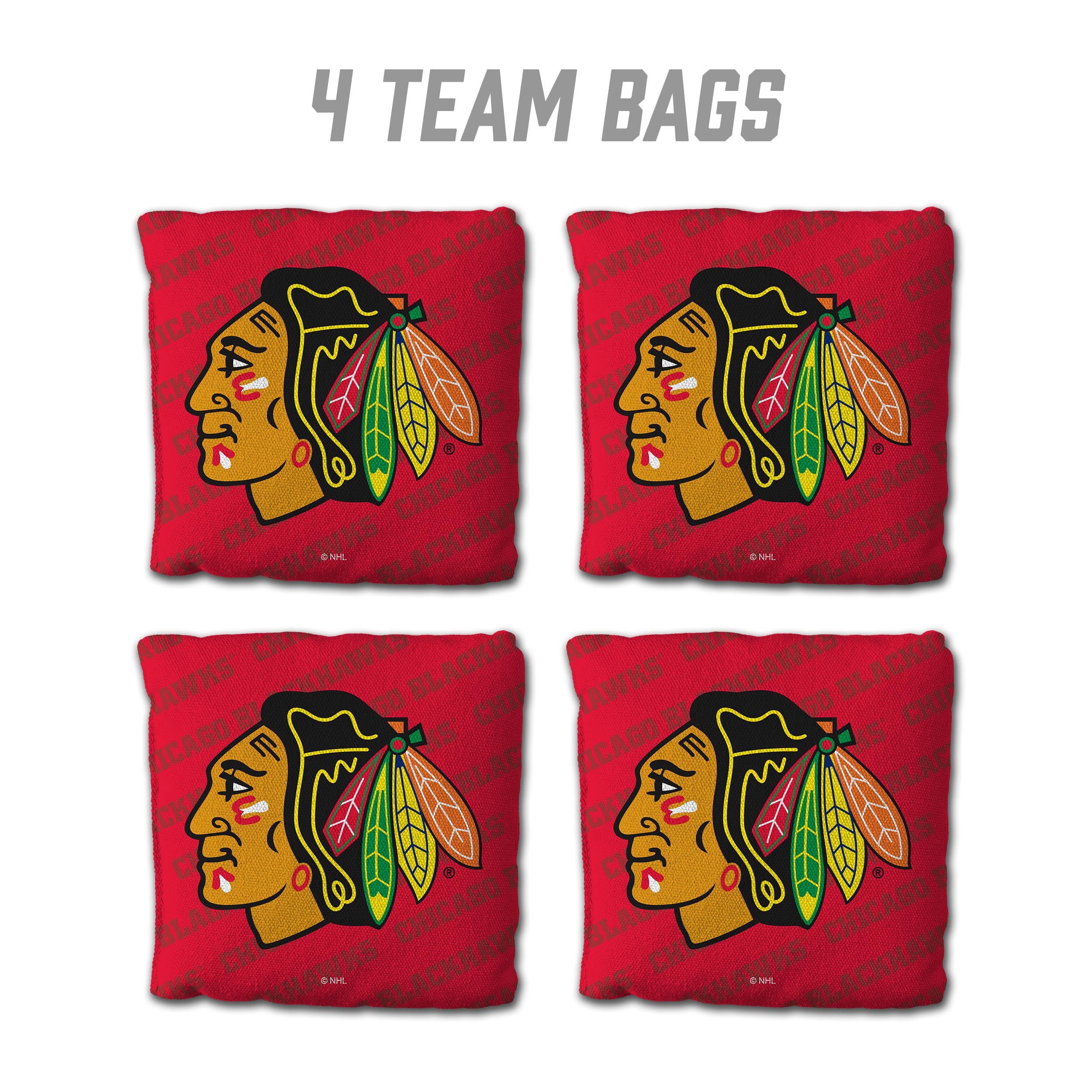 NHL Chicago Blackhawks Cornhole Bags - 4PK - Red