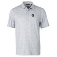 thumbnail image 2 of Men's Cutter & Buck Gray Gonzaga Bulldogs Pike Constellation Stretch Polo, 2 of 3
